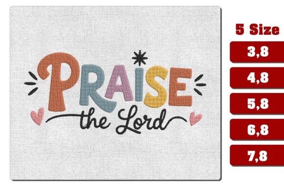 Praise the Lord Christian Embroidery PES